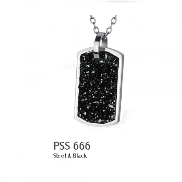 МЕДАЛЬОН DARK MOON- PSS 666 STEEL/BLACK